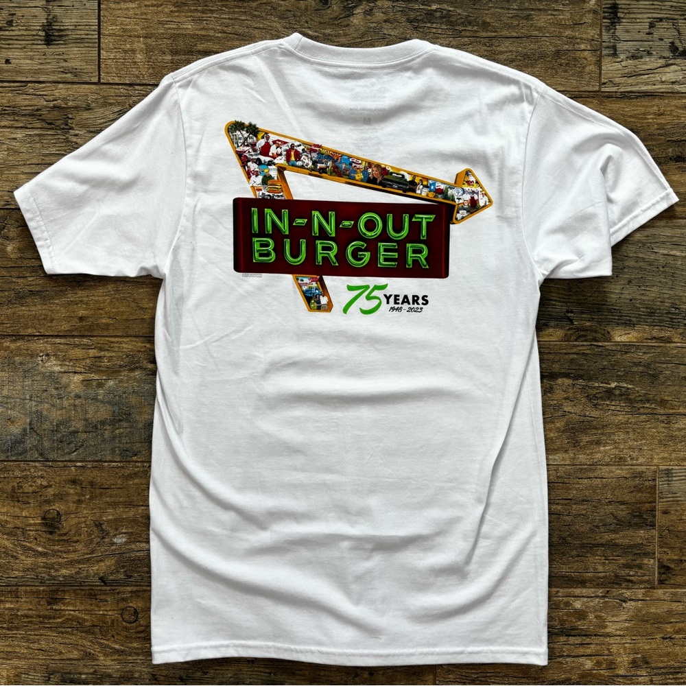 NWOT Men's 2024 Anniversary Edition In-N-Out T-Shirt Medium